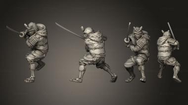Military figurines Giichi 3d model