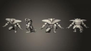 Military figurines Ginyu fixed remeshed 3d model