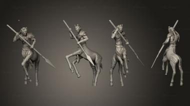 Military figurines Giraffe Centaur Angry Large 3d model