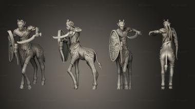 Military figurines Giraffe Centaur Sword Shield Large 3d model