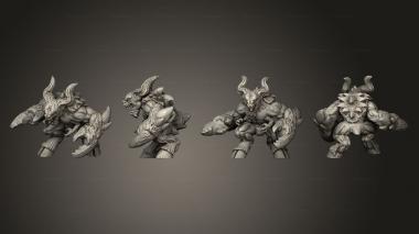 Military figurines Glabrezu pose 1 3d model