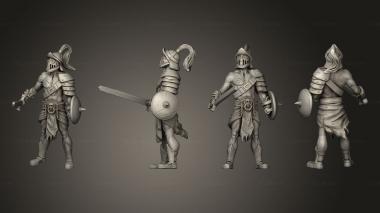 Military figurines Gladiator Male Sword 3d model