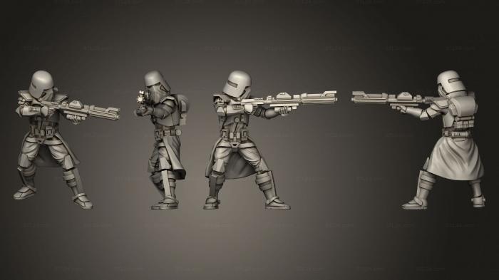 Military figurines (GM Rifle 1, STKW_6715) 3D models for cnc