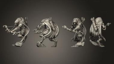 Military figurines Gnoll Archer 3d model