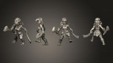 Military figurines Goblin Fighter 02 3d model