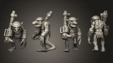 Military figurines Goblin Gunners D 3 3d model