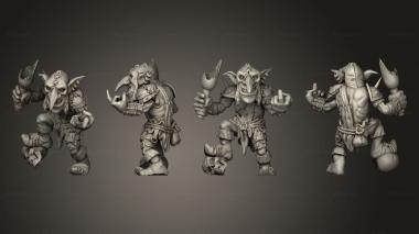 Military figurines Goblin Hooligan 3d model