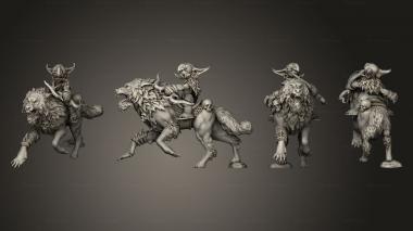 Military figurines Goblin Rider 1 005 3d model