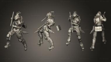 Military figurines Goblin Slayer Neko Figurines 3d model