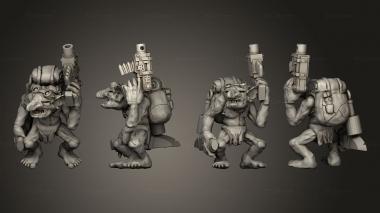 Military figurines Goblin Sneaky Broozers A 3d model