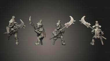 Military figurines Goblin Spearman 3d model