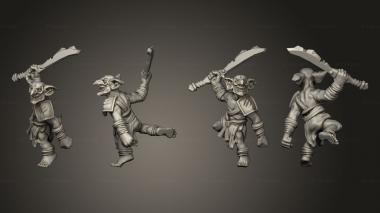 Military figurines Goblin Tribe Sword 3d model