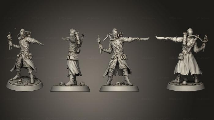 Military figurines (Goblin Trouble Jhonny Trinity, STKW_6853) 3D models for cnc