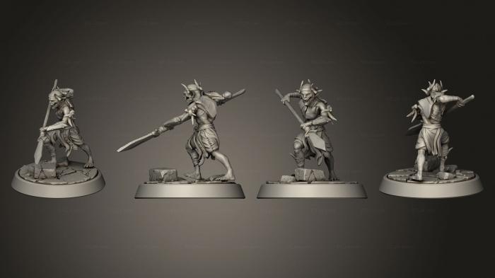 Military figurines (Goblin Trouble Lancer, STKW_6854) 3D models for cnc