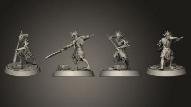 Military figurines Goblin Trouble Lancer 3d model