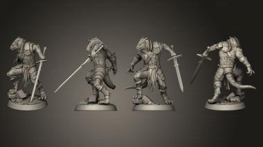 Military figurines Goblin Trouble Sunathaer Caex Base 3d model