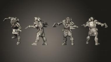 Military figurines Goblin Warriors 3d model