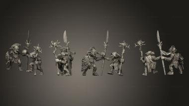 Military figurines Goblins 3d model