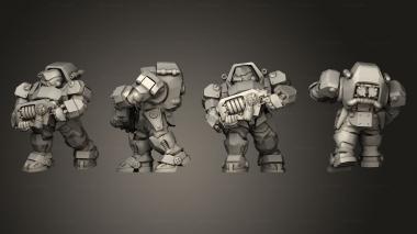 Military figurines Gol 2 3d model