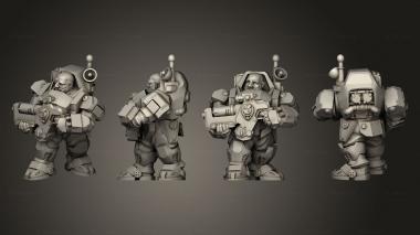 Military figurines Gol 3d model