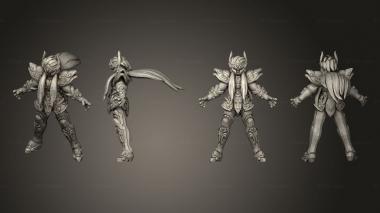 Military figurines Gold Kamui Aquarius god cloth 3d model