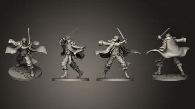 Military figurines gold roger 3d model
