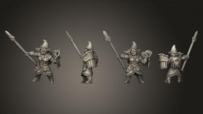 Golemmar Gnome E Kit II Шляпа, Копье, Щит