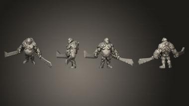 Military figurines Golems 02 3d model