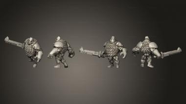 Military figurines Golems v 3 3d model