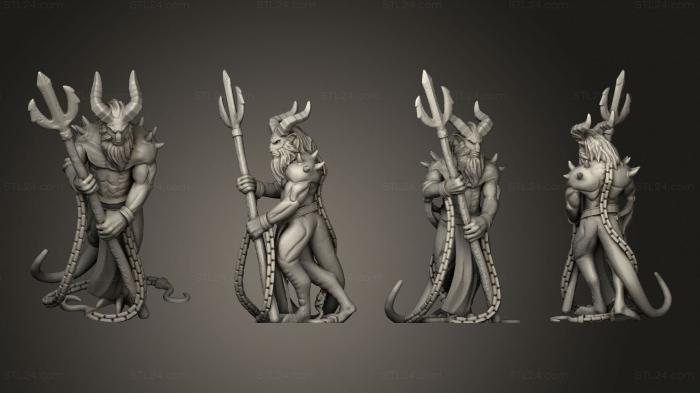 Military figurines (Gotten Games Denizens Of Hell Barbed Tormentor D, STKW_6940) 3D models for cnc