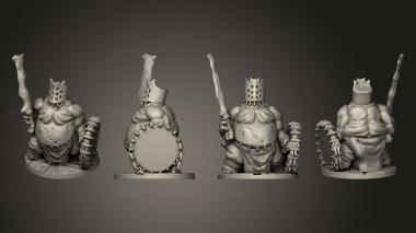 Military figurines Gotten Games Denizens Of Hell Bloated Champion Based 3d model