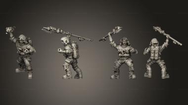 Military figurines Grab Bag 04 3d model