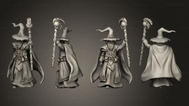 Military figurines Gray Wizard 3d model