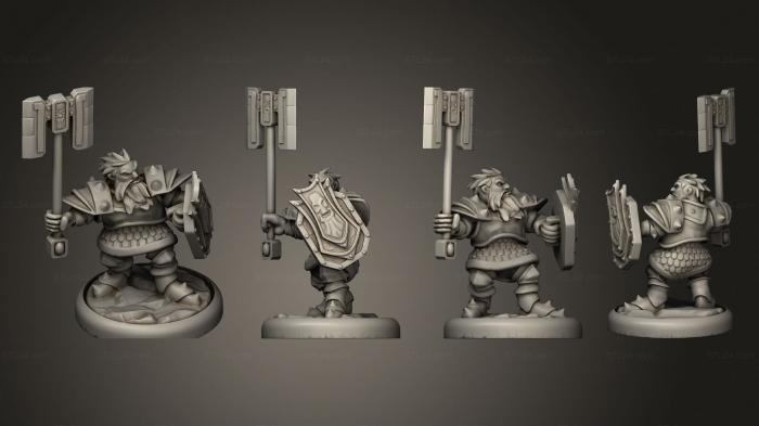 Military figurines (Great Axe 06, STKW_6986) 3D models for cnc