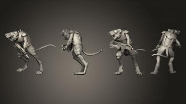 Military figurines Great Rat Rifle 3 3d model