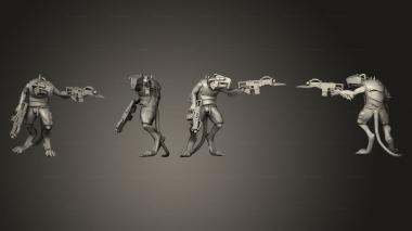 Military figurines Great Rat Rifle 10 3d model