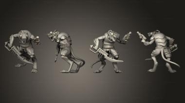 Military figurines Great Rat 01 3d model