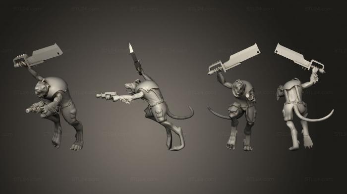 Military figurines (Great Rat 02, STKW_7001) 3D models for cnc