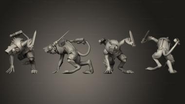 Military figurines Great Rat 04 3d model