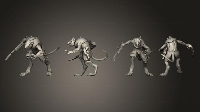 Military figurines (Great Rat 06, STKW_7005) 3D models for cnc