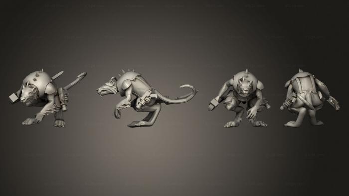 Military figurines (Great Rat 08, STKW_7007) 3D models for cnc