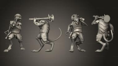 Military figurines Great Rat 09 3d model