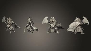 Military figurines Great Shogun Fighting Large 3d model
