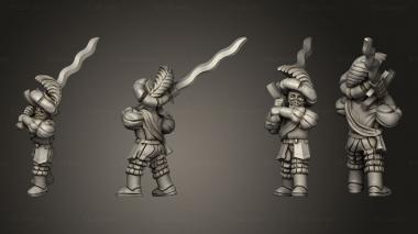 Military figurines Great Sword 9 3d model
