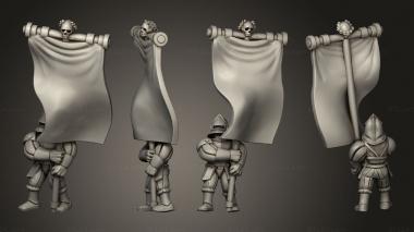 Military figurines Great Sword 14 Flag 3d model