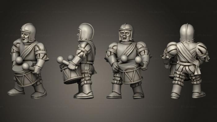 Military figurines (Great Sword 15 drum, STKW_7026) 3D models for cnc