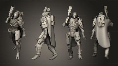 Military figurines Greater Good Fire Blade Turian Auxiliary by That Evil One 6 Carbine Bare 3d model