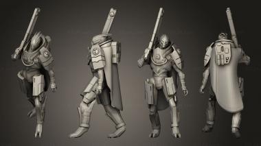 Military figurines Greater Good Fire Blade Turian Auxiliary by That Evil One 6 Rifle Bare 3d model