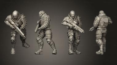 Military figurines Green Dragon Unit 01 3d model