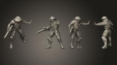 Military figurines Green Dragon Unit v 3 3d model